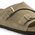 Birkenstock Zurich Suede Sandals Taupe